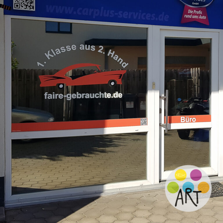 Visual-Design Schaufensterbeschriftung