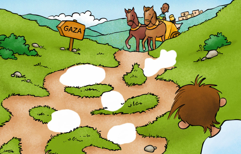 Rubbel-Rätsel-Heft Ein Beamter wird getauft