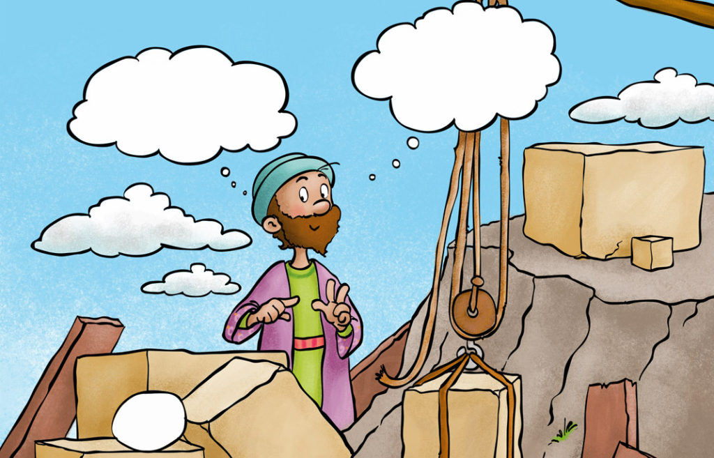 Rubbel-Rätsel-Heft Jesus und die zwei Häuser