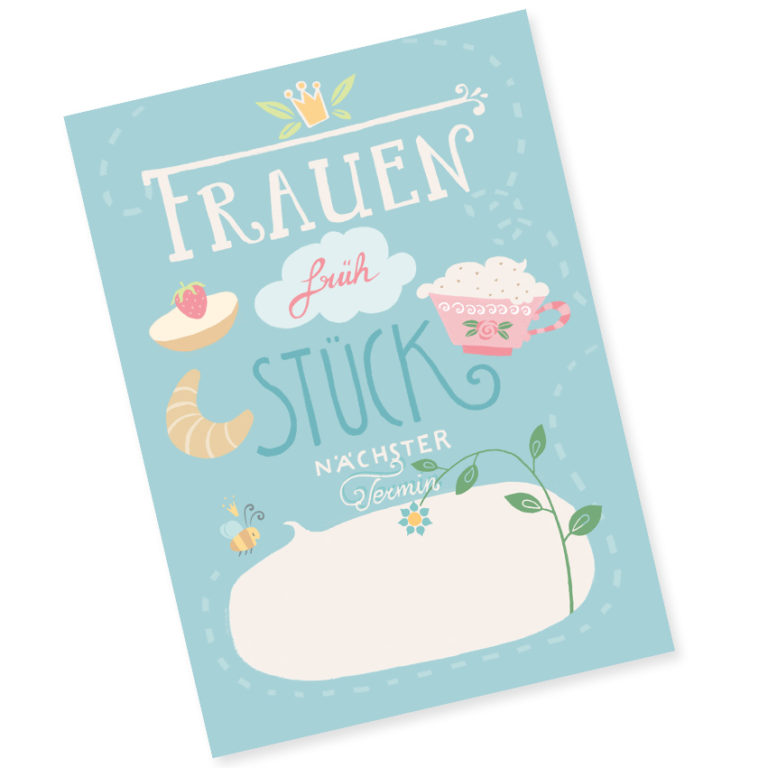 Dreisam3 Frauenfrühstück Postkarte