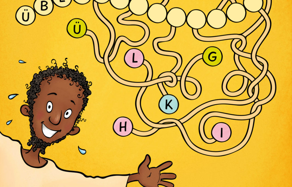 Rubbel-Rätsel-Heft Ein Beamter wird getauft