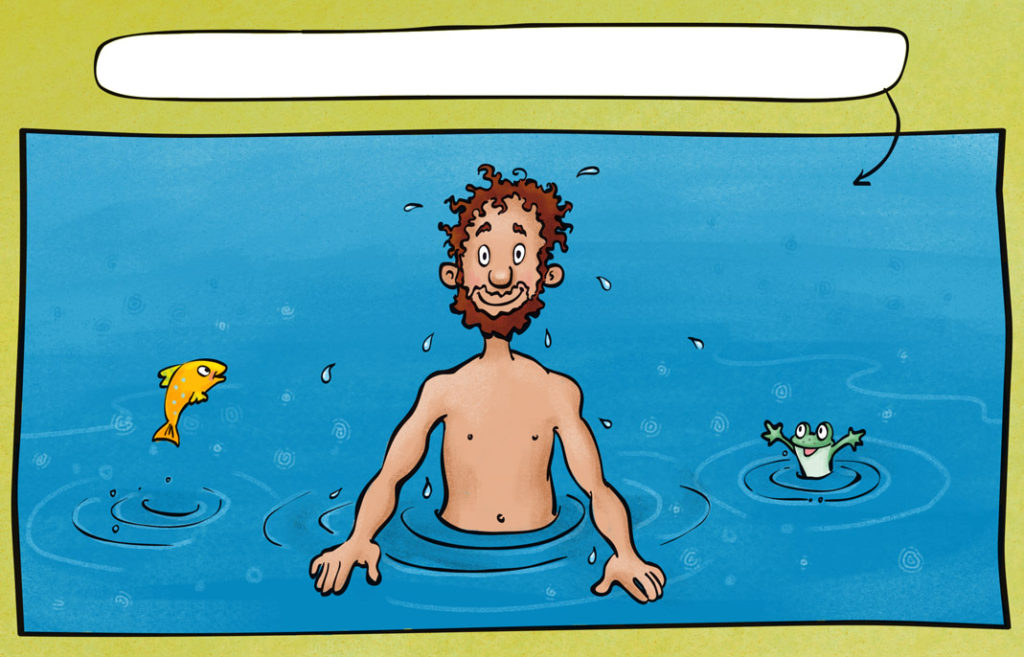 Rubbel-Rätsel-Heft Naaman geht baden