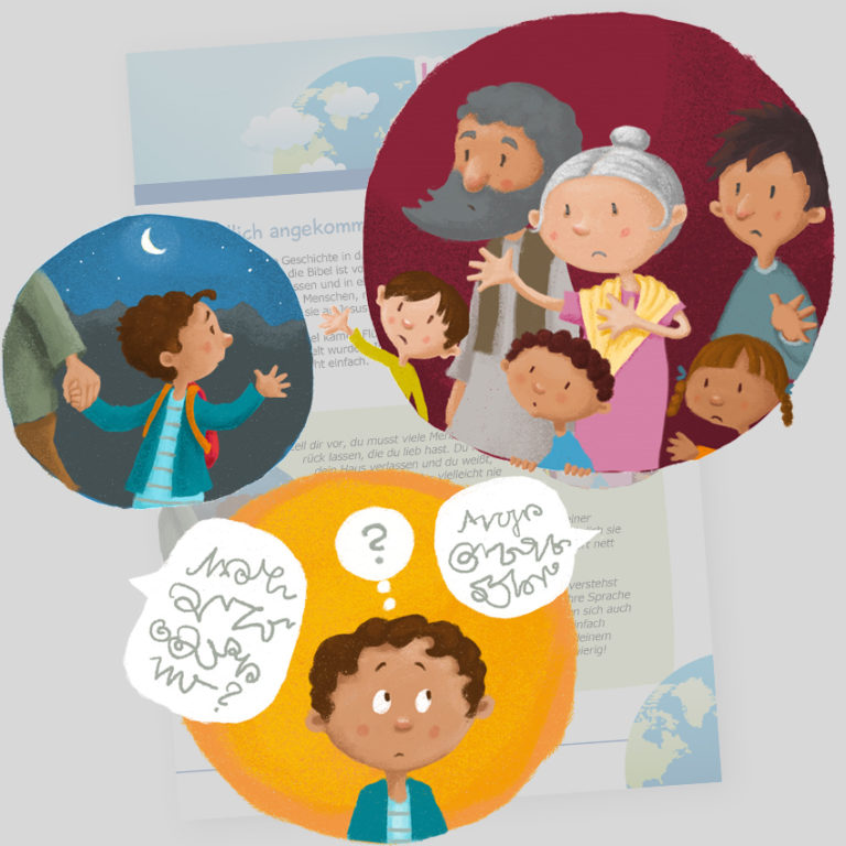 Gemeindebrief Kinderseite Thema Flüchtling