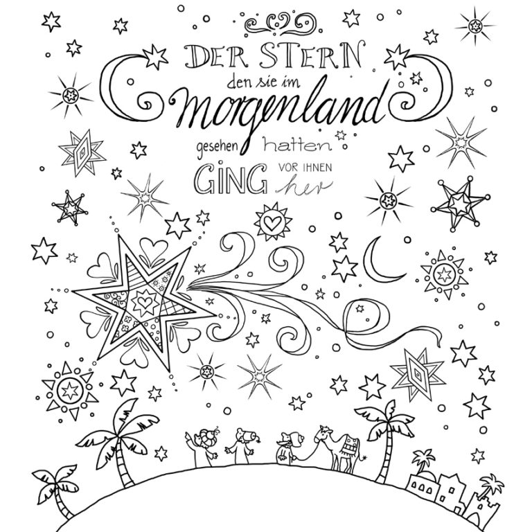 Gemeindebrief Kinderseite Thema Weihnachten (Stern)