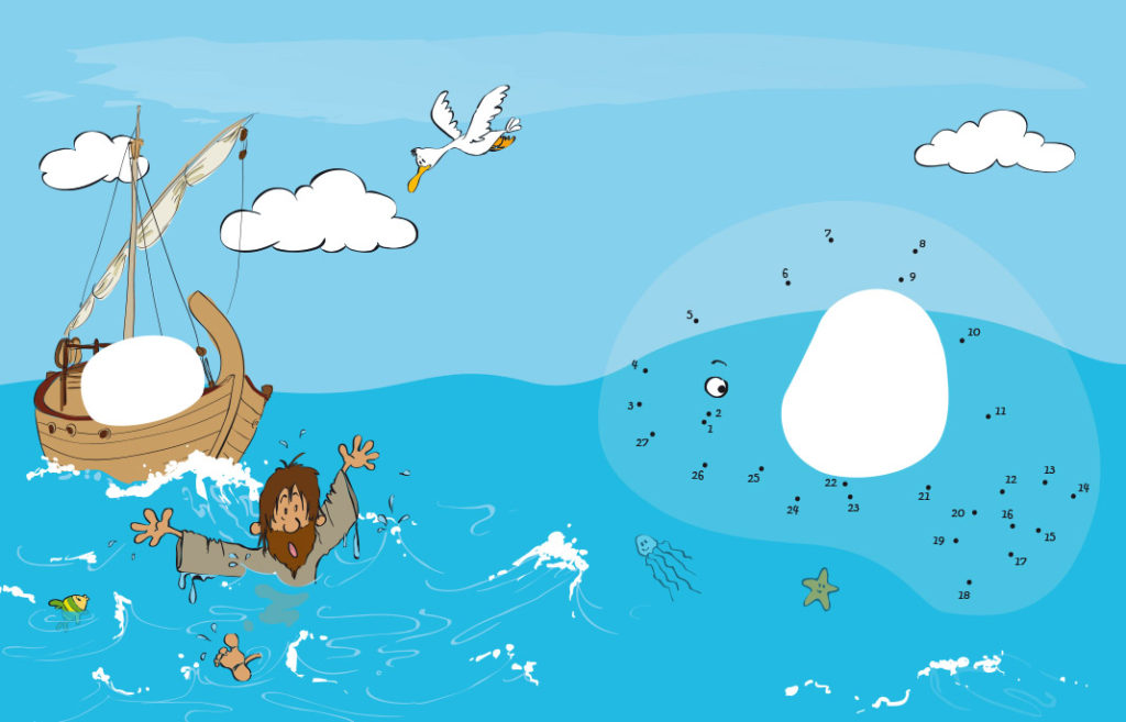 Rubbel-Rätsel-Heft Jona flieht vor Gott