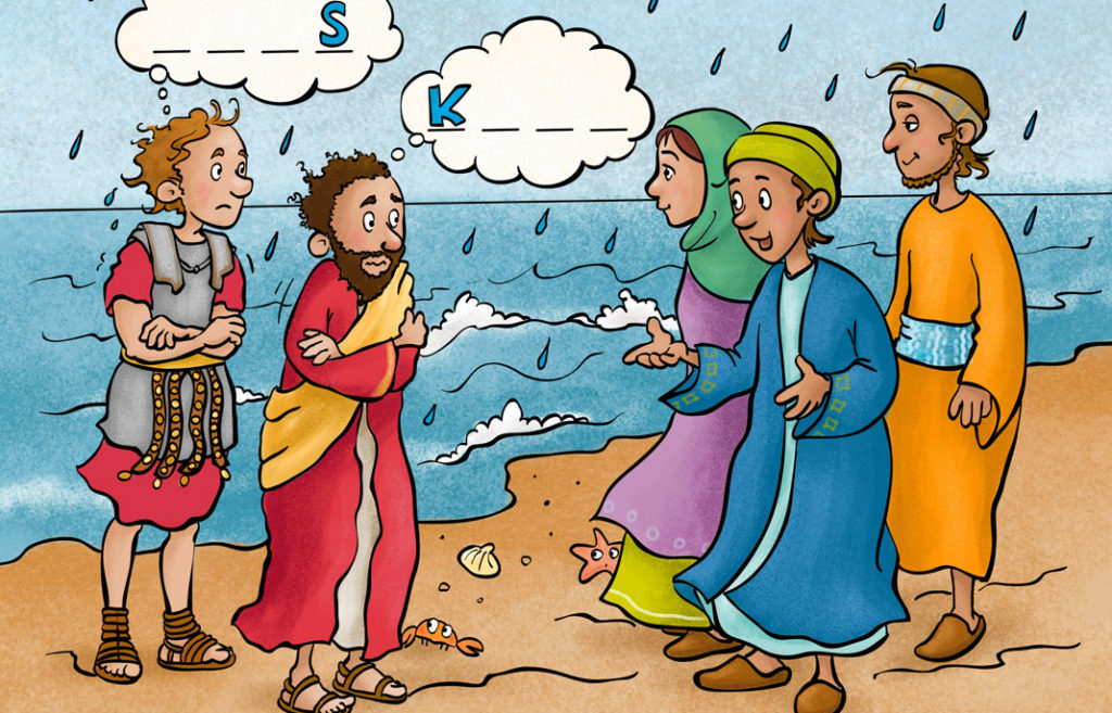 Rubbel-Rätsel-Heft Paulus auf Reisen