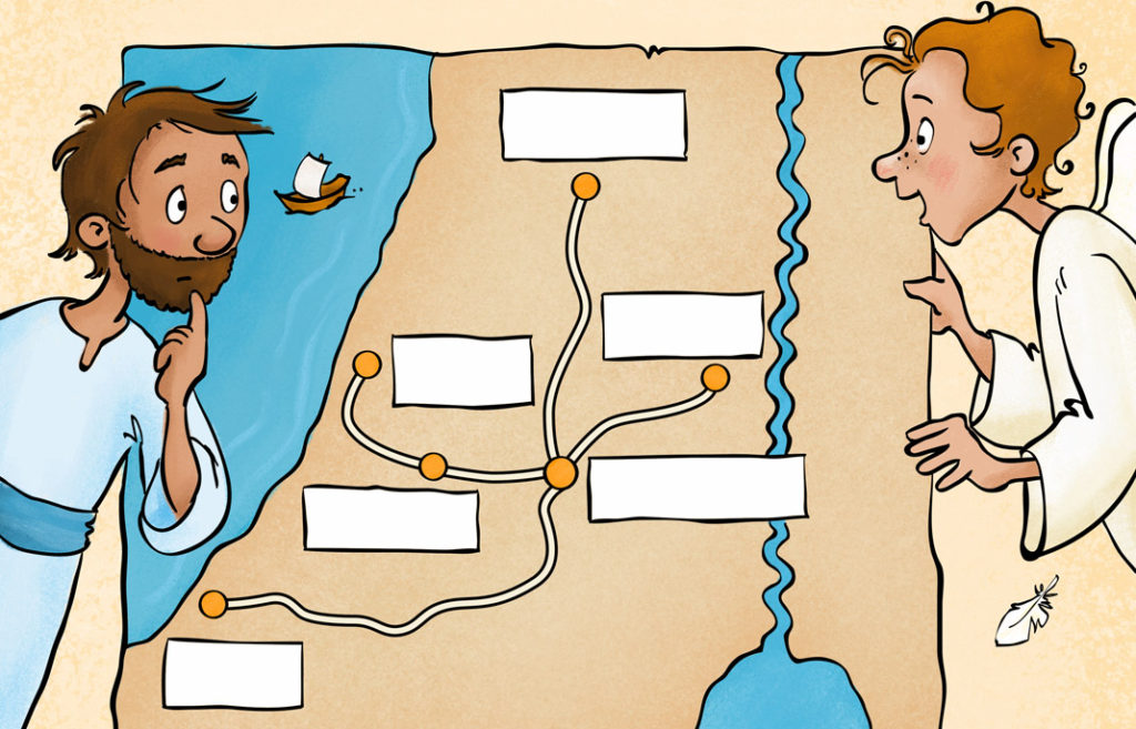 Rubbel-Rätsel-Heft Ein Beamter wird getauft