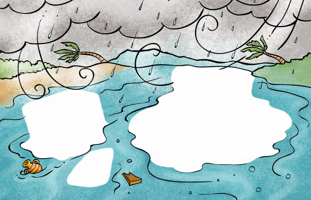 Rubbel-Rätsel-Heft Jesus und die zwei Häuser