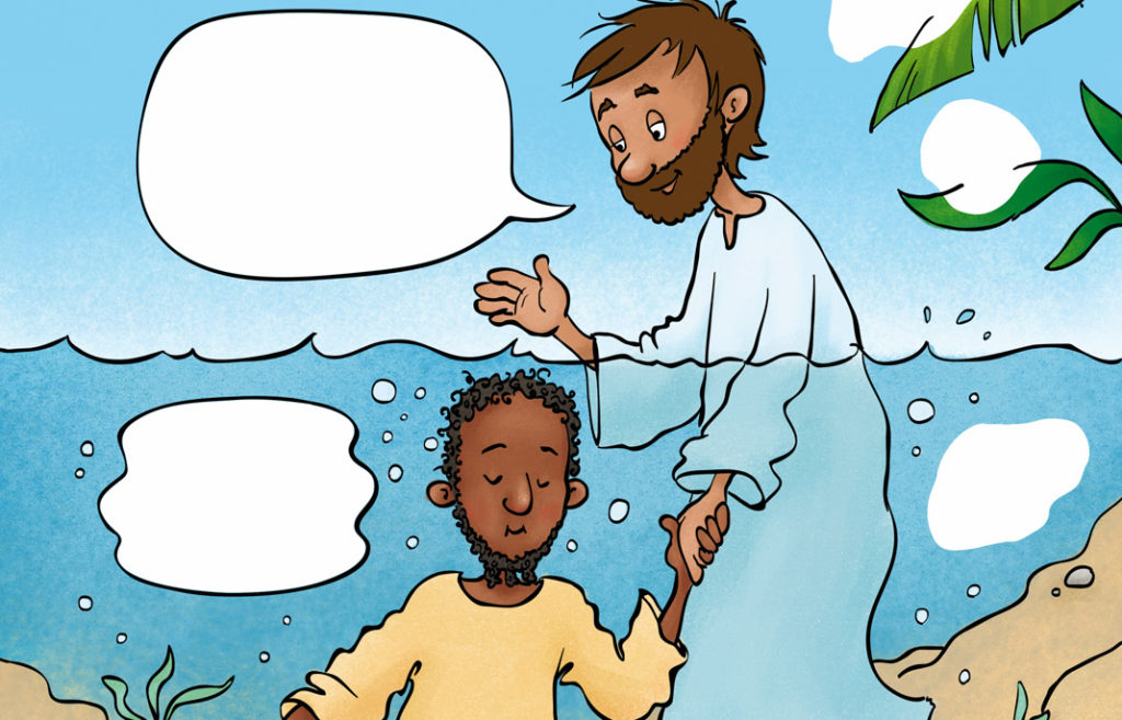 Rubbel-Rätsel-Heft Ein Beamter wird getauft